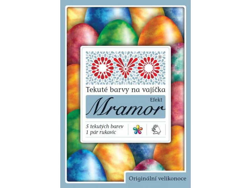 Barvy na vajíčka OVO, mramor