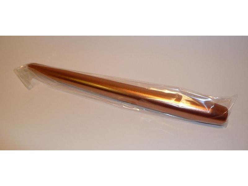 Svíčka kónická 24cm metalická oranžová