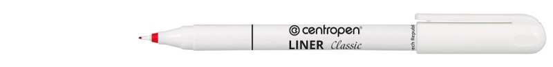 Popisovač, Centropen, liner, 2811, 0,3 mm, červený