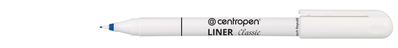 Popisovač, Centropen, liner, 2811, 0,3 mm, modrý