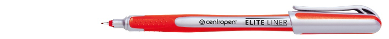 Popisovač, Centropen, liner, 4721, 0,3 mm, červený