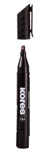 Značkovač, Kores, seříznutý, 3 - 5 mm, permanent, černý