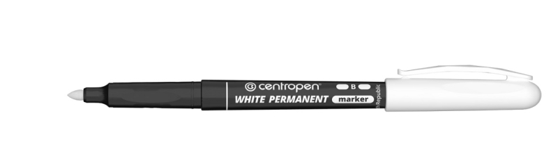 Značkovač, 2687, bílý, permanentní, Centropen