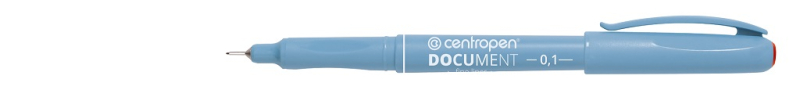 Popisovač, Centropen, 2631, 0,1 mm, dokumentní, červený