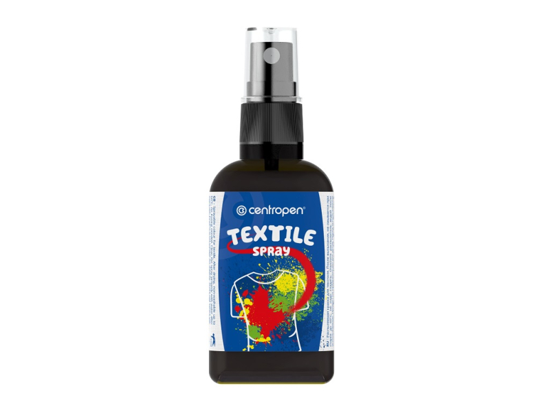 Barva na textil, sprej, 110 ml, černá