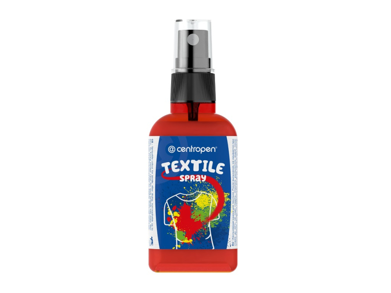 Barva na textil, sprej, 110 ml, červená