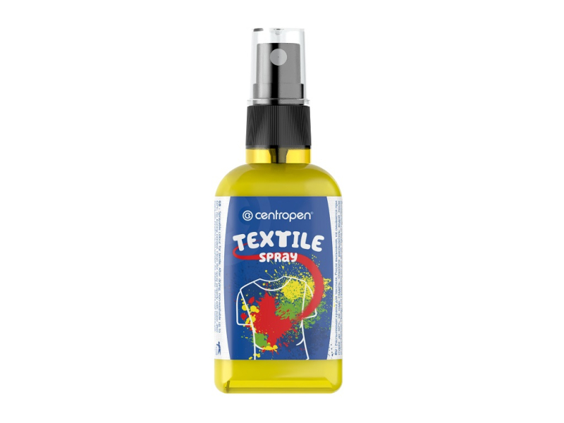 Barva na textil, sprej, 110 ml, žlutá