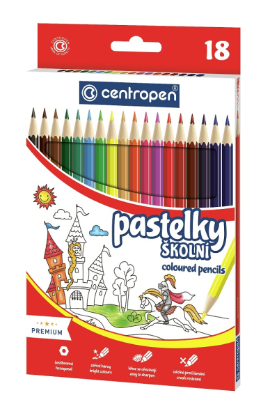 Pastelky Centropen, 18 kusů