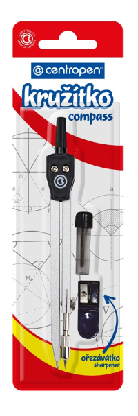 Kružítko školní, tuhy, ořezávátko, Centropen