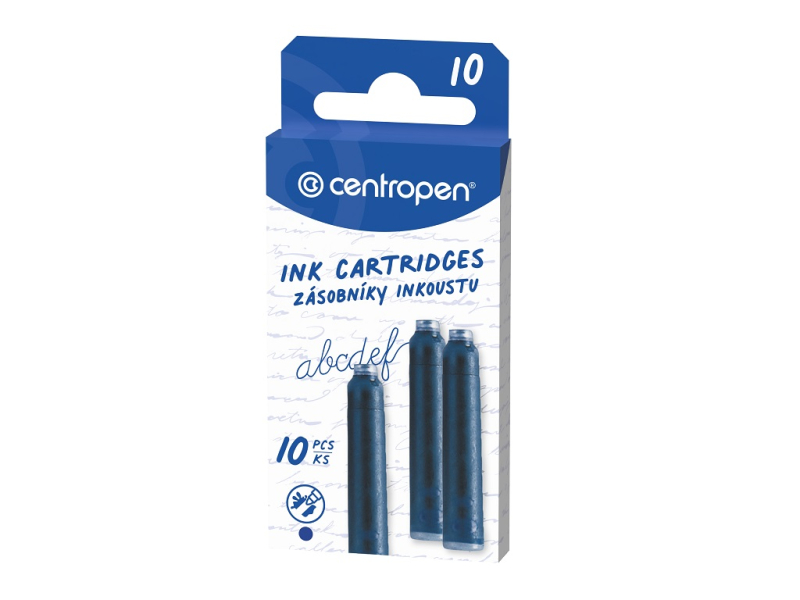 Bombičky, inkoustové, modré, 10 kusů, Centropen