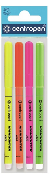 Zvýrazňovač, 2532, sada 4 kusy